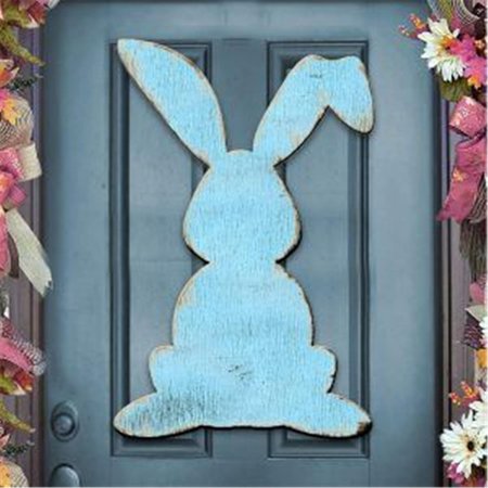 DESIGNOCRACY Vintage Rabbit Art on Board Wall Decor 9813418
